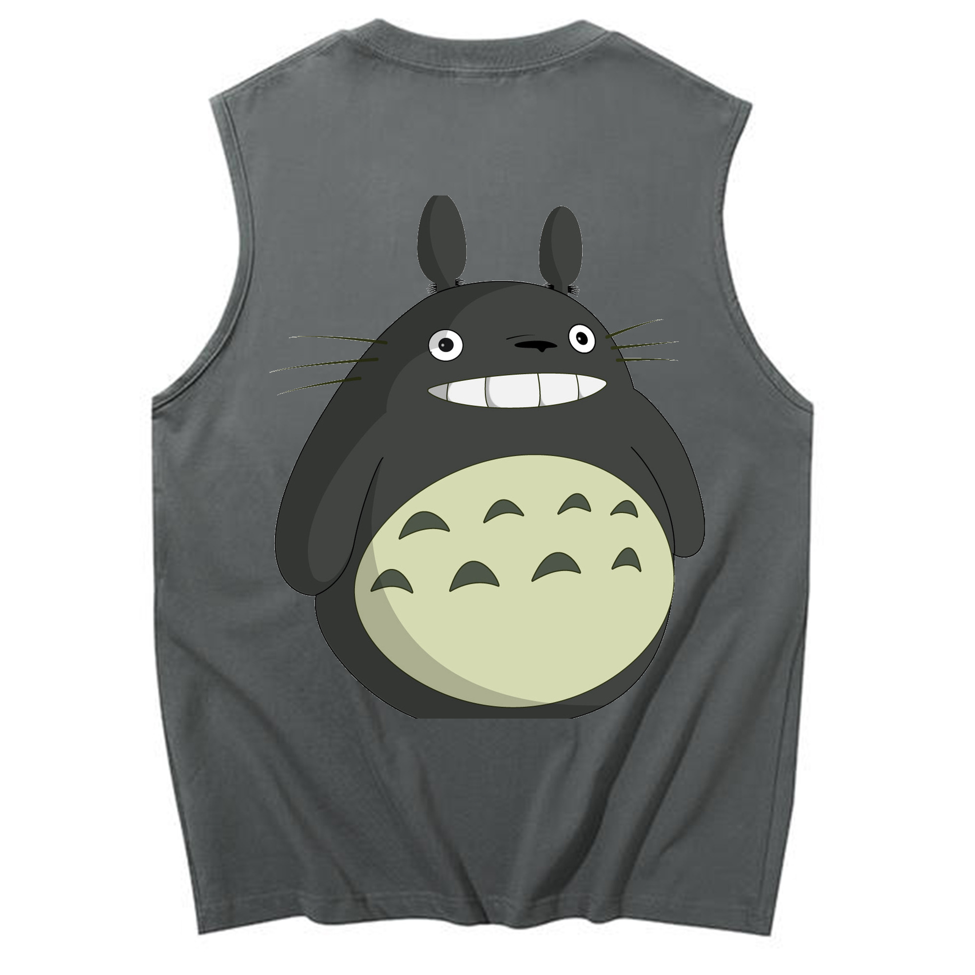 （画像用） となりのトトロ 草壁メイ 草壁サツキ My Neighbor Totoro Satsuki Kusakabe Mei Kusakabe コットン100％タンクトップ（背面プリント）